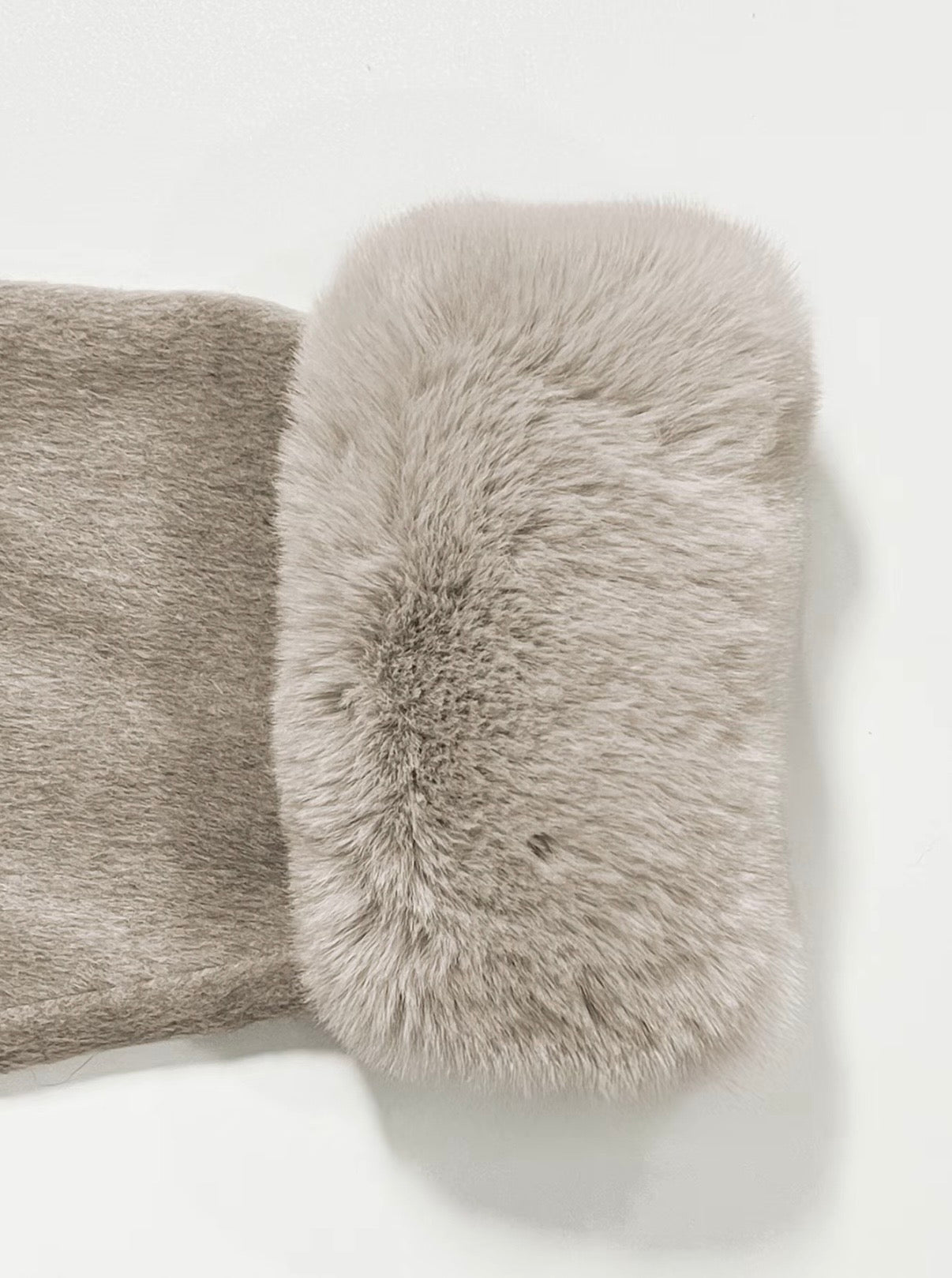 Plush Tie Jacket Coat