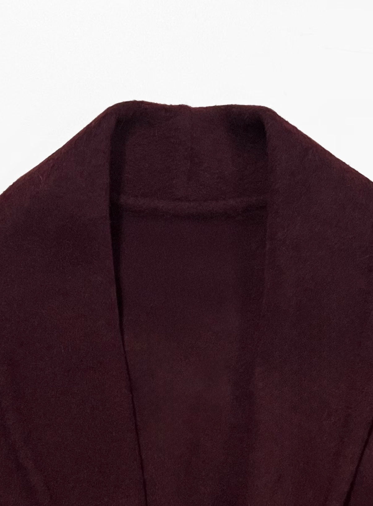 Plush Tie Jacket Coat