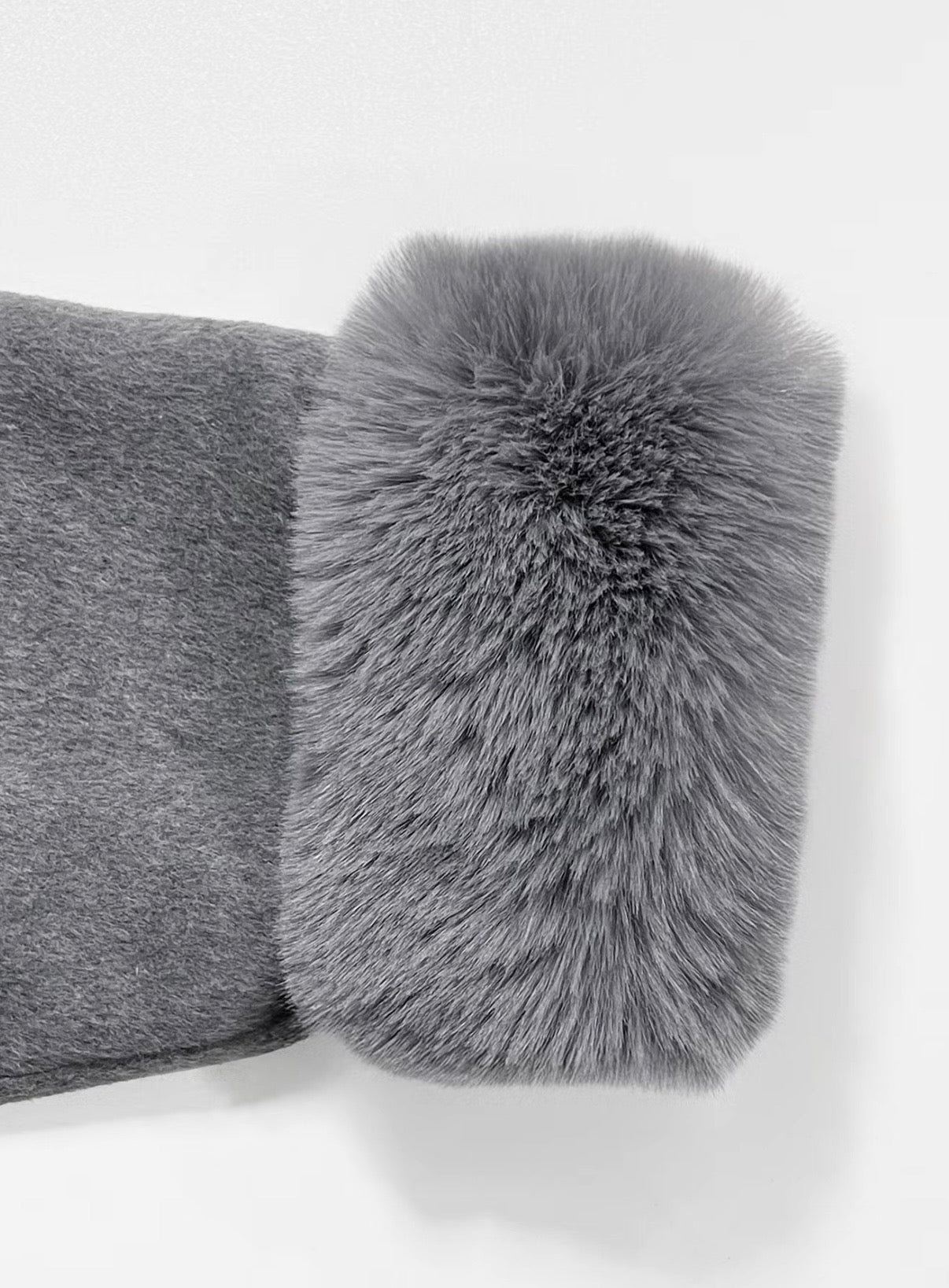 Plush Tie Jacket Coat